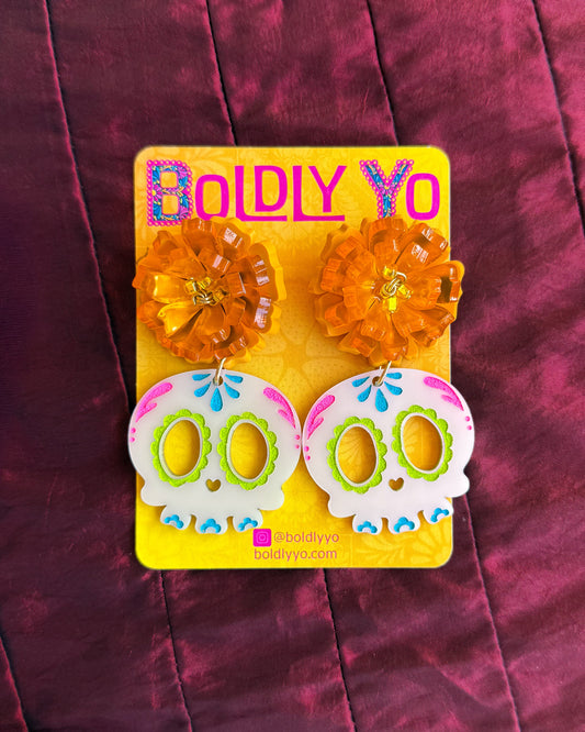 Cempasuchil Sugar Skull