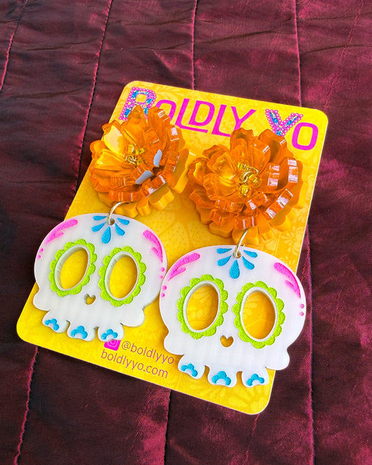 Cempasuchil Sugar Skull