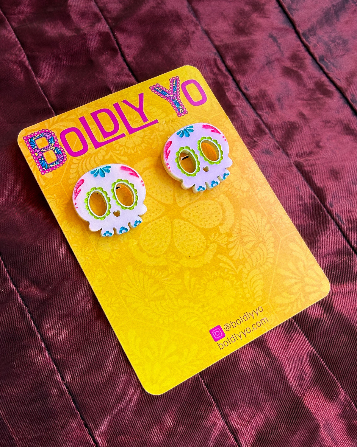 Sugar Skull Studs