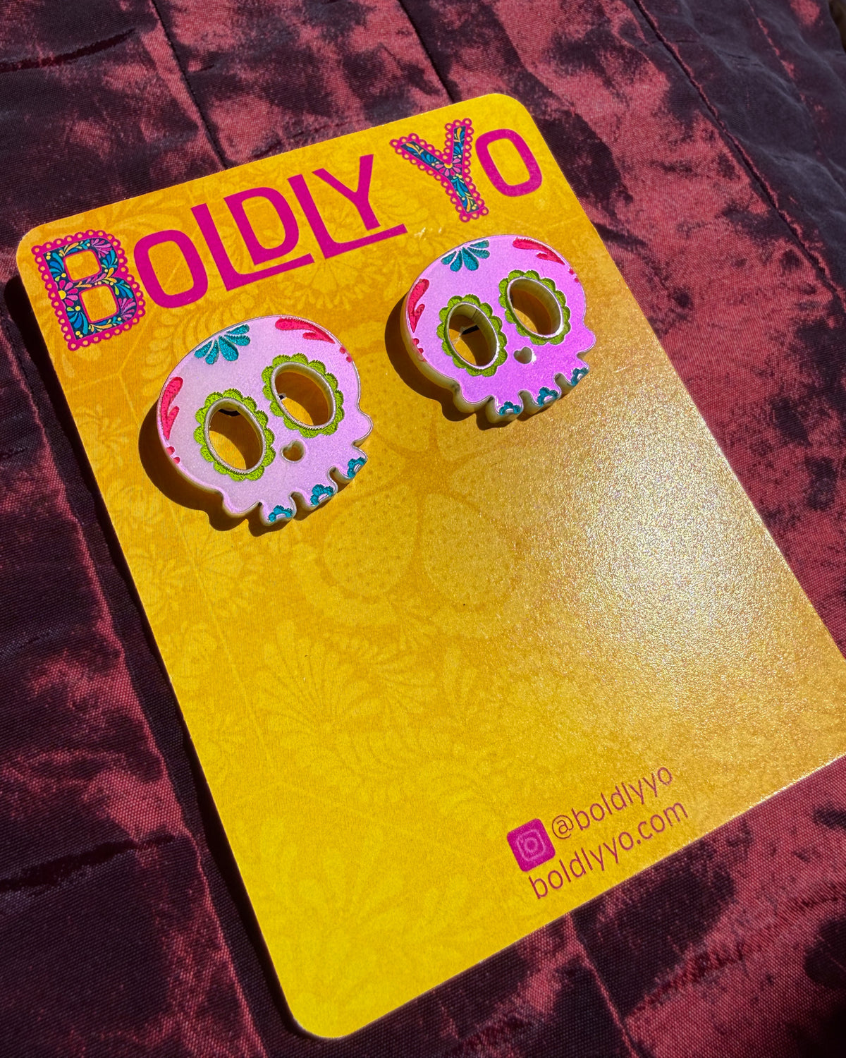 Sugar Skull Studs